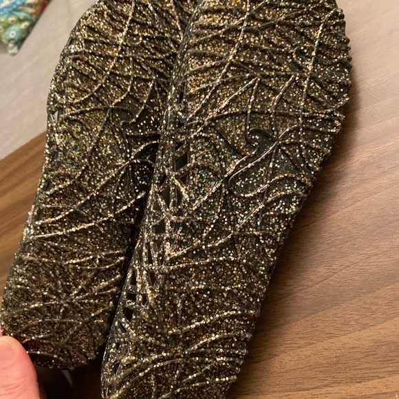 Black Sparkly Jelly Ballet Flat - Picture 3 of 5